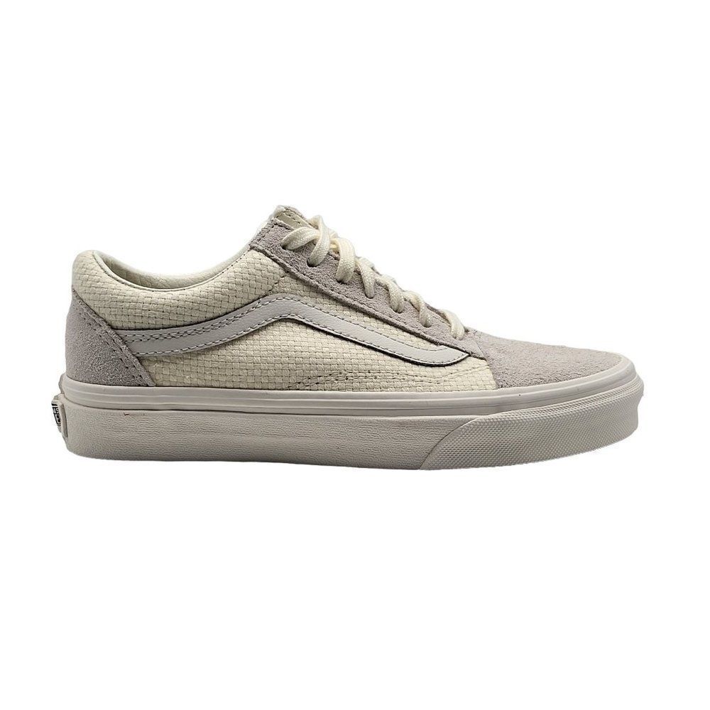 Vans Old Skool‎ Marshmallow Womens Size 6 Cream White Athletic Shoes Sneakers
